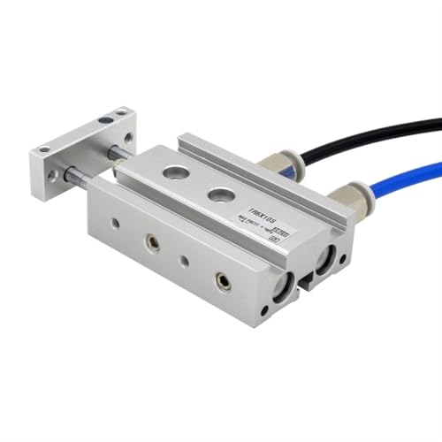 Vérin pneumatique double tige TR avec roulement à glissière robuste - 6