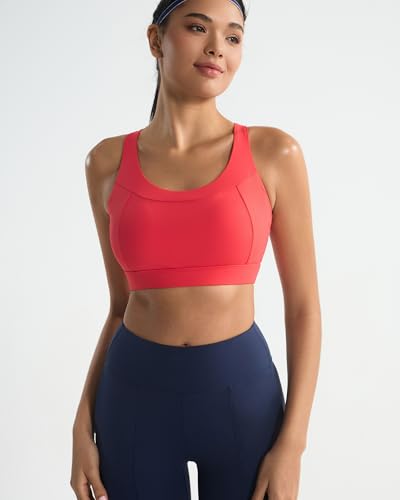 Image of RUNNING GIRL High Impact Sports Bras for Women, High Support Running Adjustable Workout Sports Bras with Sewn in Pads