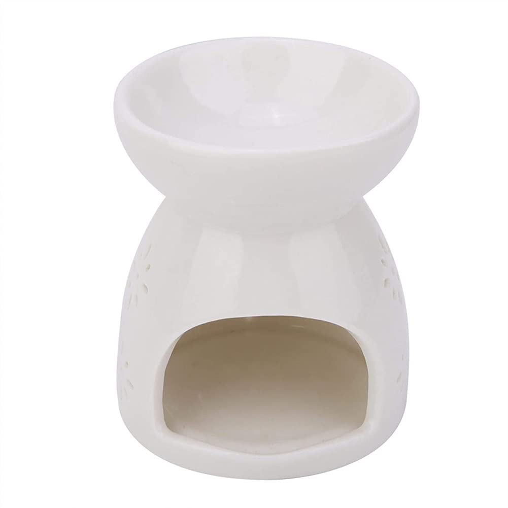 SENJINGHUA Ceramic Scented Wax Melt Warmer Essential Oil Burner Candle Tealight Holder Incense Diffuser Furnace Aromatherapy Stove for Home Decoration