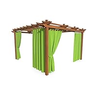 Tenda Da Giardino Impermeabile 220x155 Cm - 4 Pezzi Per Patio, Balcone E Gazebo | Grigio Chiaro - Foto 8