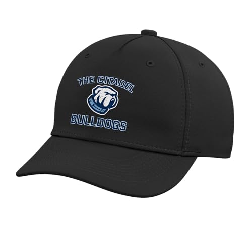 The Citadel Bulldogs | Official NCAA Merch | TCB1005 Adjustable Printed Baseball Hat, Black