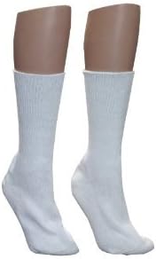 NOBLES HEALTH CARE PRODUCT SOLUTIONS White Diabetic Socks - Pack of 12 Pairs Size 13-15