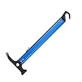 Teksome Zelthammer, Camping Hammer,Camping -Zelt Aluminiumhammer für Einsätze - Mehrzweckhandwerkzeug leichtes Metallgetriebe ergonomisch zum Ziehen, Nageln, Graben