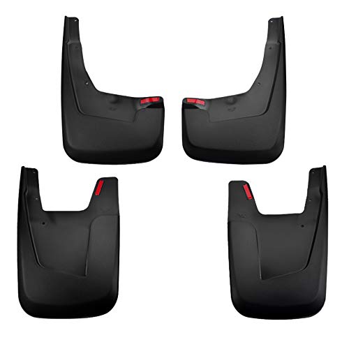 Tecoom Mud Flaps Splash Guards Compatible with 2019-2023 Dodge Ram 1500(Not for Classic Models) w/o OEM Fender Flares Front and Rear Car Truck Mud Flaps Set of 4 ABS Molded
