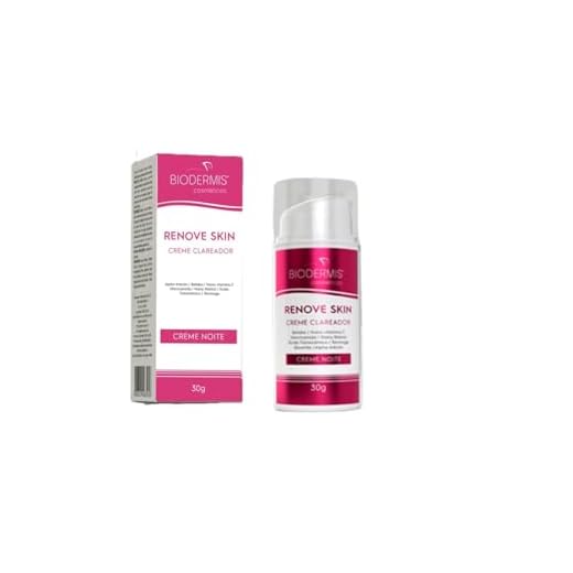 Renove Skin 30g Clareador noturno trata melasma Biodermis cosmeticos