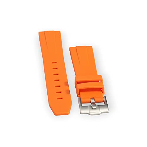 Bracelet caoutchouc pour MoonSwatch Orange étanche durable