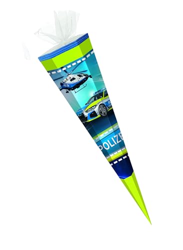 Schultüte / Zuckertüte / 85cm / eckig / Polizei
