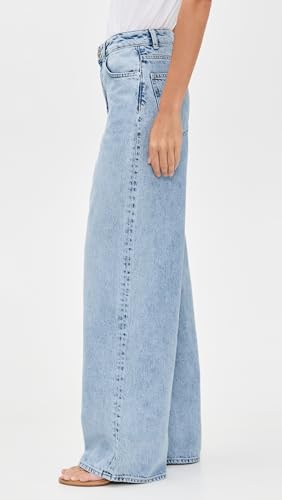 Loose Wide Leg Jeans - Powder Blue by ALIGNE4