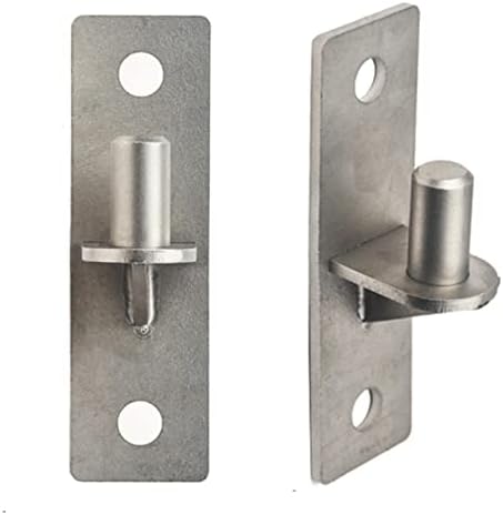 2 Pack Wall Mount Flat Back Gate Hinges, Outdoor Chain Link Fence Gate Hinges, Heavy Duty Stainless Steel Wall Plate Hinges, with 5/8 Hinge Pin, Wood Fence Link Gate Hinges, (Screws Not Included)