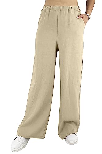 Pantalon en lin pour femme JOPHY & CO. avec poches latérales cod. 62598