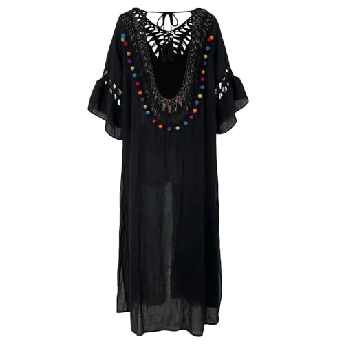 Robe de plage blanche en maille dos nu et taille haute