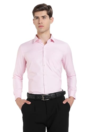 Image of Men's Solid Formal Shirt | Premium Cotton Rich Full Sleeves Shirt | Comfort Fit Office Wear Shirt with Single Chest Pocket | Stylish Casual & Formal Shirt for Men