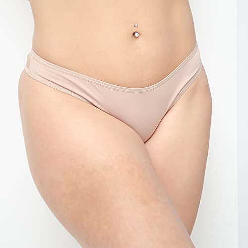 Kit com 3 Calcinhas Tanga La Maths Microfibra Confortável Premium REF01 Cor:Colorido;Tamanho:GG