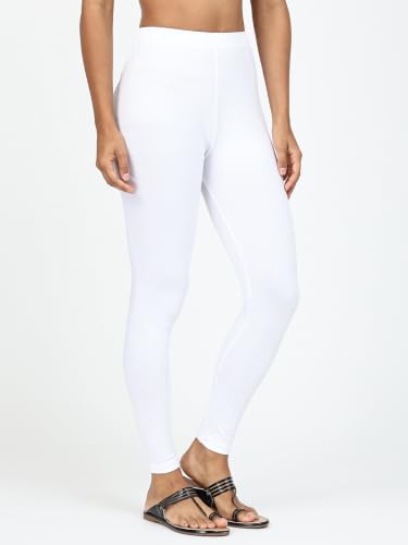Image of Robinbosky Premium Stretchable Cotton Ankle Legging for Women | Suitable for Formal wear & Casual wear | High-End Elastic Makes The Leggings Squat Proof and Durable for Travel, Yoga, & Workout.