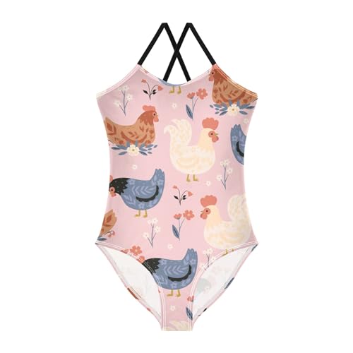 Image of Baby Girls' Swimwear Quick Dry Toddler Girls One Piece Swimsuit Bathing Suits Size 3T-10Y
