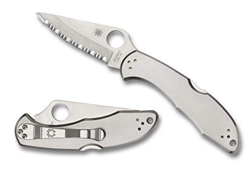 Spyderco Delica 4 Serrated Edge Pocket Knife