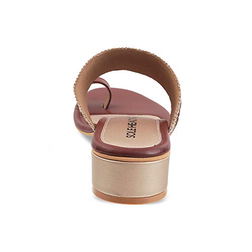 Image of SOLE HEAD Brown Women Sandal