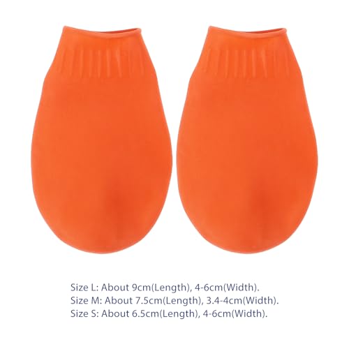 Image of UKCOCO 4 Pack Waterproof Dog Shoes Non-Slip Pet Rain Boots for Small Dogs and Cats Paw Protectors for Outdoor Walking Keep Paws Dry Clean and Warm Size S