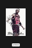  Michael Jordan Art 3 B23645 Notebook: Lined College Ruled Paper, 6x9 120 Pages, Matte Finish Cover, Diary, Journal, Planner