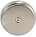Eastman 35202 Single Hole Overflow Face Plate with Brass Screw, Brushed Nickel