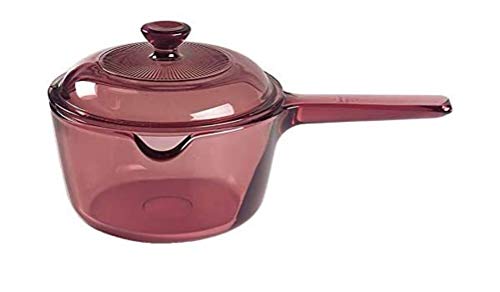 Corning Vision Visions Cranberry 1 L Handled Lipped Saucepan with Lid