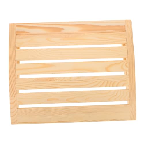 MERRYHAPY 桑拿木枕 人間工学に基づく首サポート 木製サウナヘッドレスト 高耐久天然無垢材使用 スチームルーム用リラックスアクセサリー