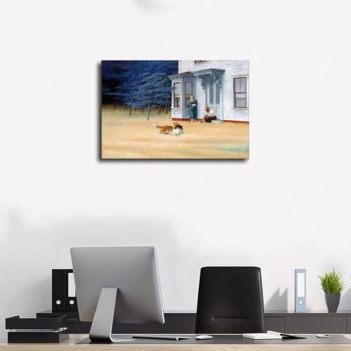 Toile Cape Cod Evening par Edward Hopper cadre suspendu 30x45cm - 3