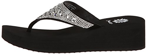 Yellow Box Women's Birder Wedge Flip Flop, Clear, 8 M Us #TOP7