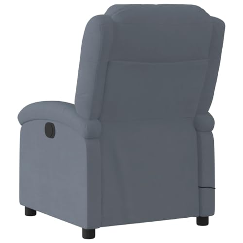 Sillón Confort Terciopelo Gris Oscuro Plegable miniatura 5