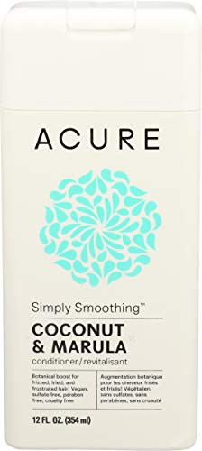 Acure Simply Smoothing Coconut & Marula Conditioner, 12 Oz