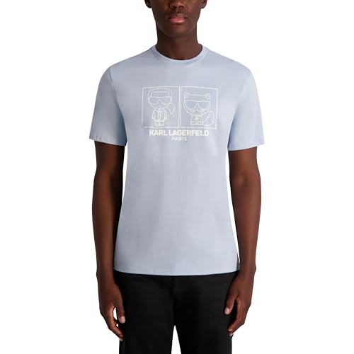 T-shirt Karl Lagerfeld col rond anti-déformation et design graphique