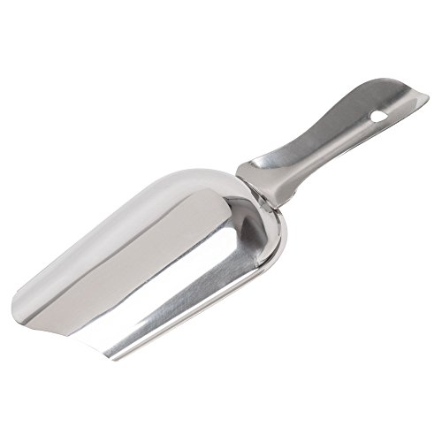 (Set of 2) Stainless Steel Ice Scoop, 5Ounce Bar Scoop by Tezzorio