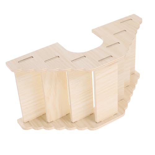 INOOMP ハムスターはしごのおもちゃ ハムスターの車輪 犬のおもちゃ モルモットの皮 おもちゃの現実的な おもちゃのネズミ ハムスターのチューブとトンネル 子犬 動物 ロープ 木製