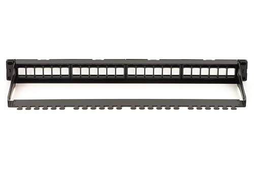 Panneau Patch 24 Portes LINK LKPV24R pour simplifier le câblage noir