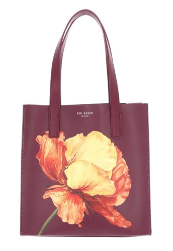 Image of Ted Baker Women's S284076WINEO/S Printed Flower Small Icon Bag, Wine