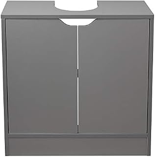 URBNLIVING Full Pedestal Bathroom Sink Cabinet Under Basin Unit Cupboard Storage Furniture (White)