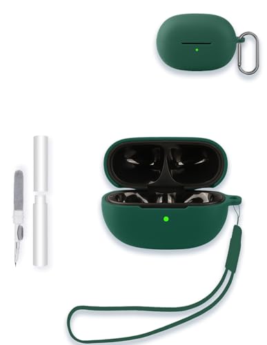 EarFun Clip 2�p�P�[�X�AWUNIAK�\�t�g�V���R���ی�|�[�^�u���X�N���b�`�ϏՌ��V�F���A�N���[�i�[�L�b�g&�J���r�i&�X�g���b�v�t���AEarFun�N���b�v2�p�A�O���[��