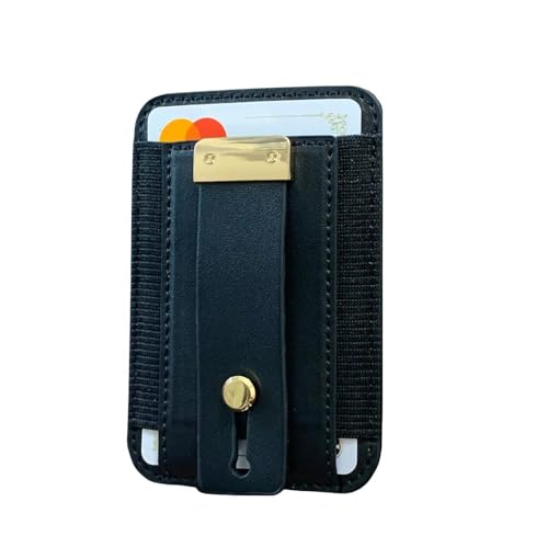 zhuja Magnetic Phone Wallet Stand, Vegan Leather Card Holder