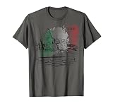 Roma Rome Italie Colisée Fond drapeau italien T-Shirt