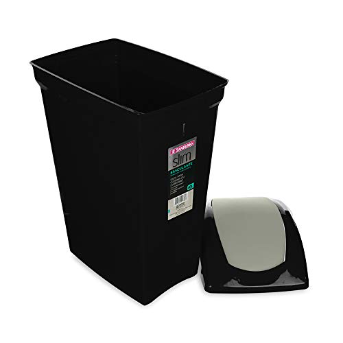 Lixeira Basculante Sanremo Preto Plástico