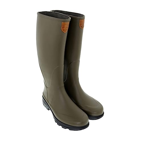 Hound Racefield 2, Unisex Full Wellington Boot in Highland Green, Jersey Lined, Classic - UK Size 3