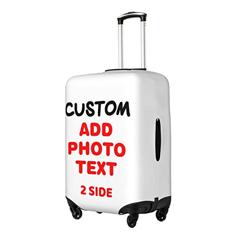 Custom Luggage Cover Personalized Suitcase Cover Washable Luggage Protector Customized Photo Logo Text For Suitcase Luggage Baggage Fit 18-21 Inch Luggage S2