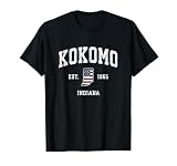 Kokomo Indiana IN Vintage American Flag Sports Design T-Shirt