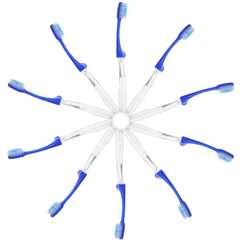 POPETPOP 10 piezas Cepillos de Dientes Viaje Plegables Unidades Portátiles Ergonómicos con Cabezas Plásticas Suaves para Limpieza Profunda y Uso Cómodo Camping y Senderismo