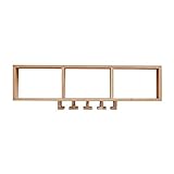  ZFF Nordic Massivholz Lagerregal Weinregal Weiß Eiche Grün Möbelaufhänger (Color : Wood Color)