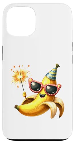 Happy Banana �p�[�e�B�[�n�b�g �T���O���X �X�p�[�N���[ �X�}�z�P�[�X iPhone 13 �p