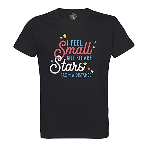T-shirt homme coton bio amour et self love avec message positif stars