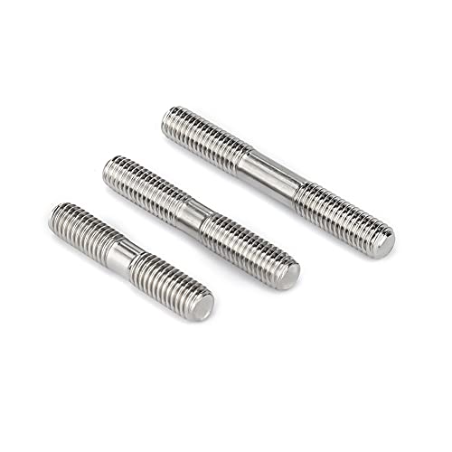 BOZONLI Kołek Dwustronny ze Stali Nierdzewnej — Śruby Dwustronne o równej Długości Kołki Gwintowane Pręt Gwintowany - M4×30mm,20 pcs