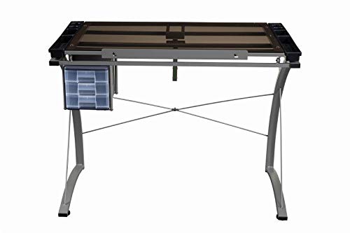 Coaster Co-800986 Drafting Desk, 41” W X 24” D X 32” H, Chrome #TOP2