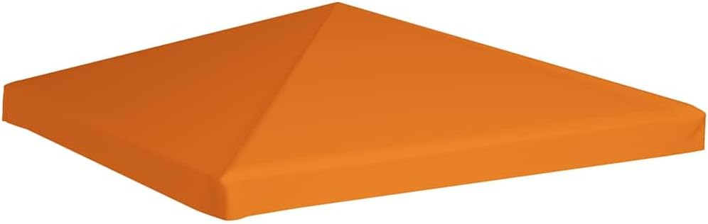 vidaXL Gazebo Cover, Canopy Top Replacement, Sunshade for Patio Balcony, Outdoor Gazebo Cover with Durable Polyester Fabric, Orange